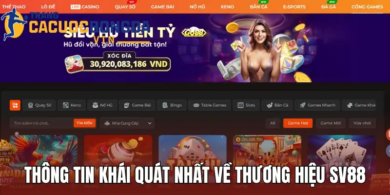 Thông tin khái quát nhất về thương hiệu SV88 trên thị trường