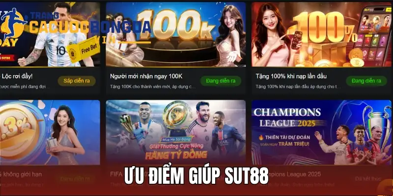 Ưu điểm giúp Sut88 nhanh chóng xây dựng vị thế trên thị trường